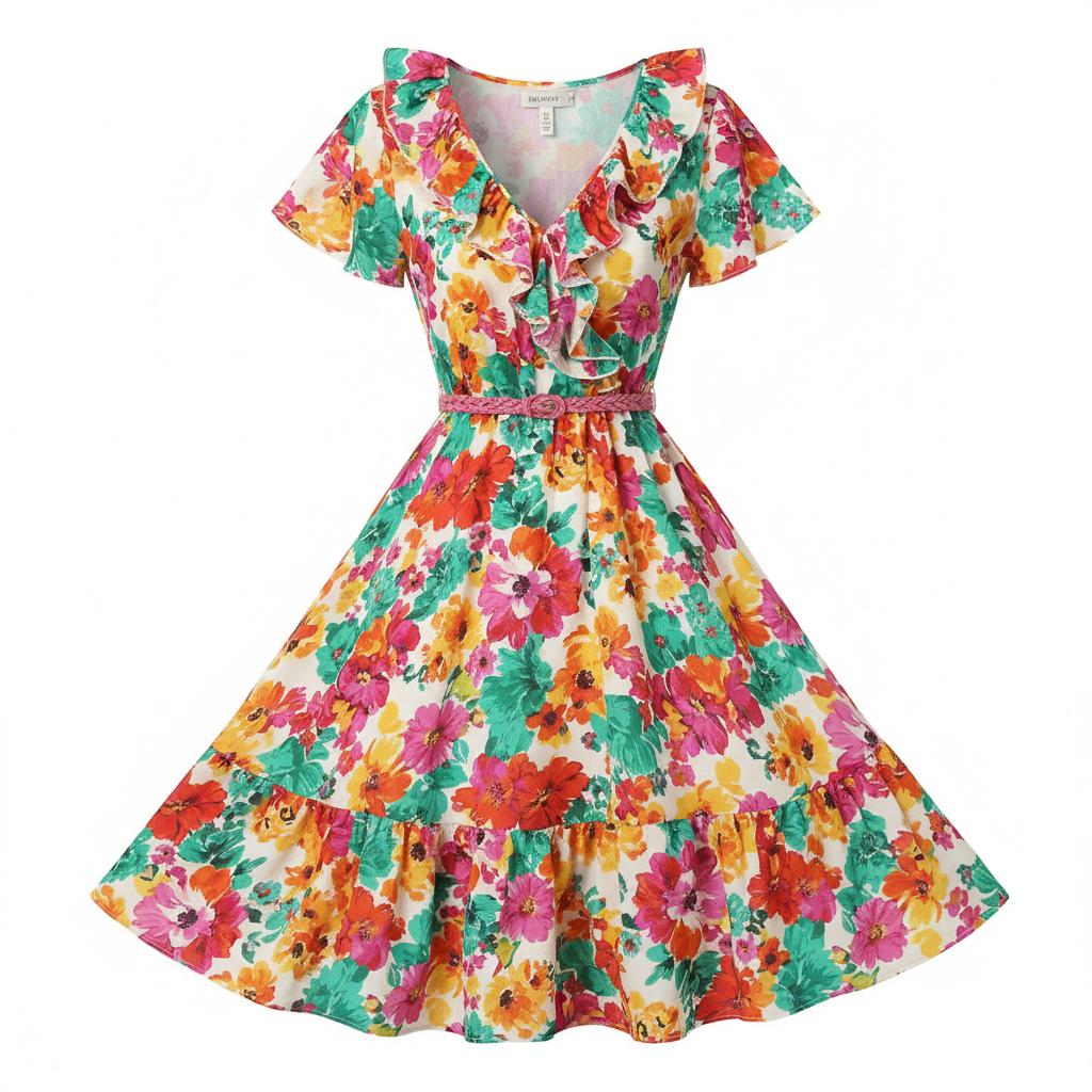 Vestido Floral de Verano